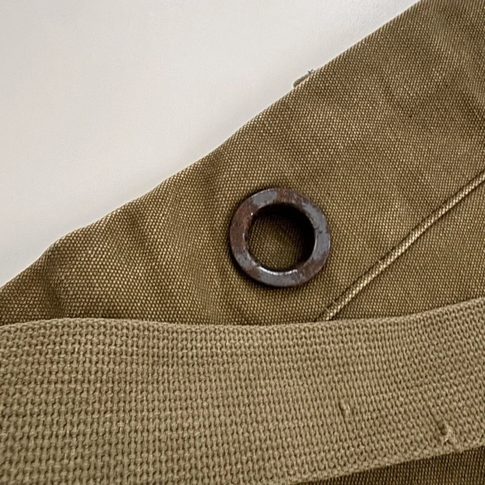 + Vintage Military Single Strap Duffle Sea Bag Khaki Canvas Gear Bag Guatemala